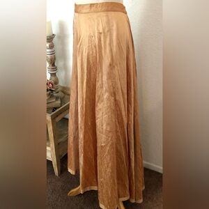 GIGI C Modern Couture Luxurious Silk Maxi Skirt